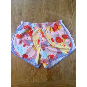 Nike Dri-FIT XL Kids‎ Multicolor Running Shorts Abstract Pattern Girls Youth